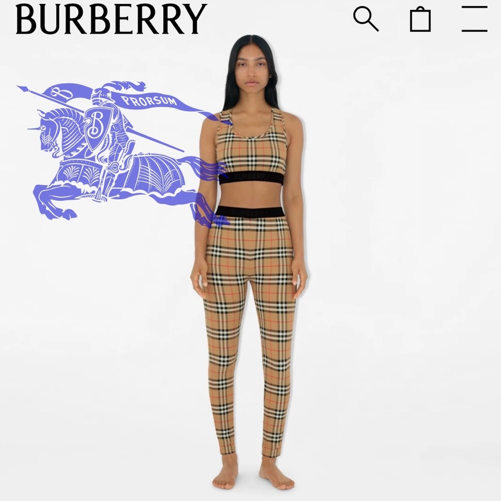 Authentic Burberry Checkered Set - image 1